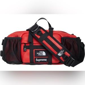 Supreem X Northface Limited edition collab XL Leather waist / shoulder bag